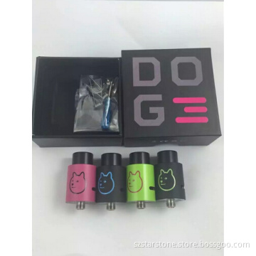 2016 Well Juice Design Mech Mod 3 Peek insulator colorful Doge v3 rda in stock